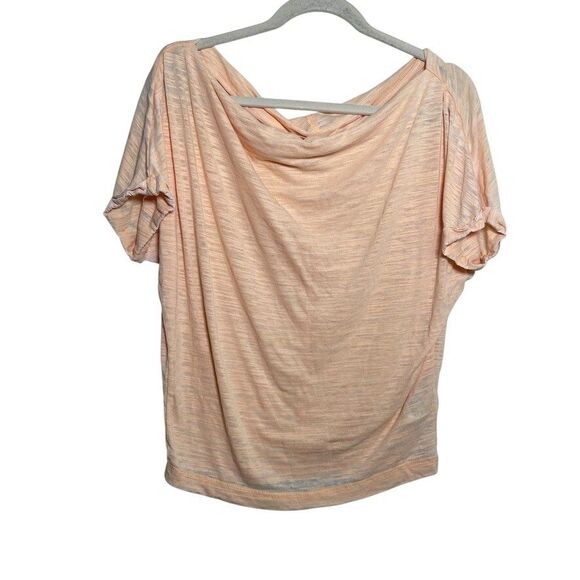 We The Free T-Shirt Women's Small Orange Burnout Short Sleeve Boho Top Shirt - Picture 1 of 9